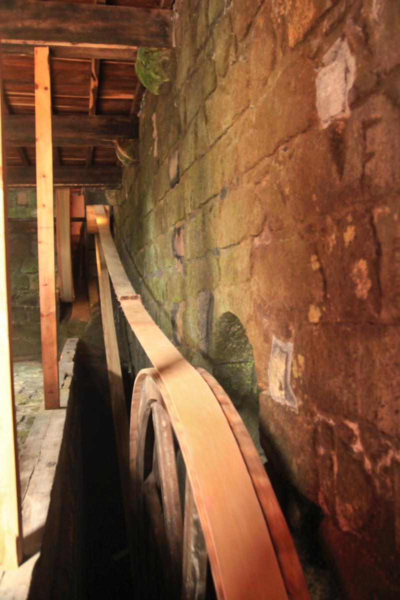 Antrieb der Mühle im Museo do Trigo